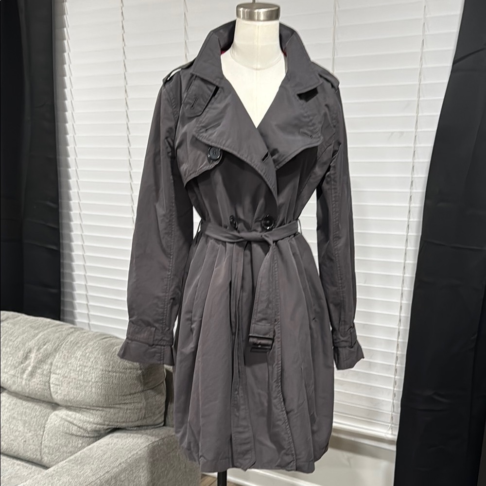 GAP Trench Coat [ TALL ] Belted Gray Classic